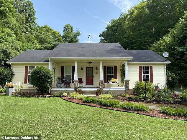 Arnett bought the 63-acre property in 1969 and after decades of living in mobile homes, she built the house with her husband in 1998.