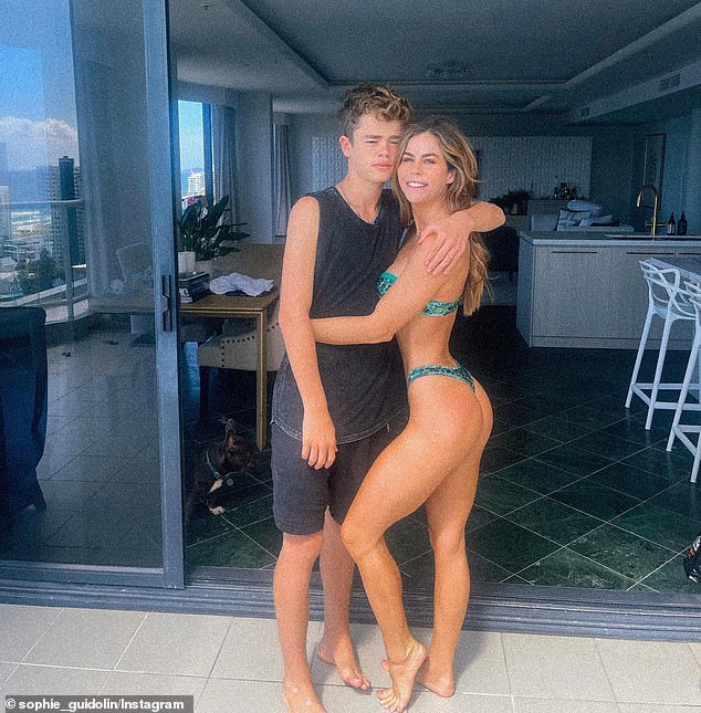 This is not the first time that Sophie has faced backlash for posing in a bikini next to her son