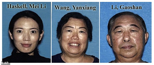 Samuel Haskell IV has been charged with murder in the deaths of her parents, mother Yanxiang Wang, 64, and father Gaoshan Li, 72