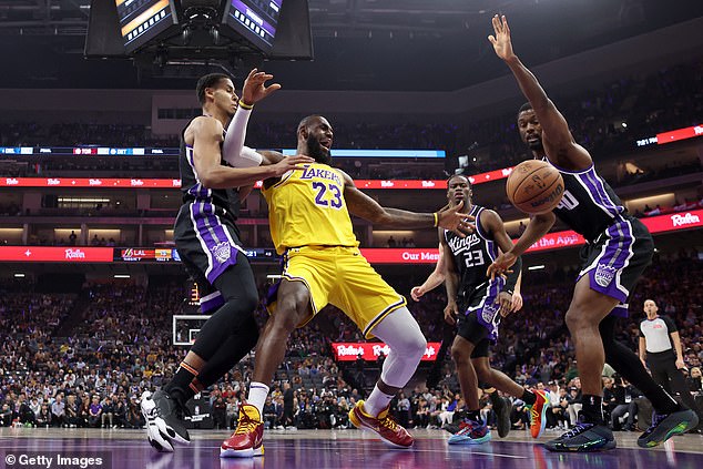 James and the Lakers lost 107-120 to the Sacramento Kings as the playoff race intensifies