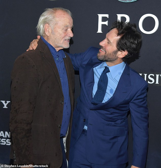 Murray seemed to smile and laugh even harder when he was greeted by Paul Rudd, who has topped the Ghostbusters tent for Afterlife and the brand new Frozen Empire