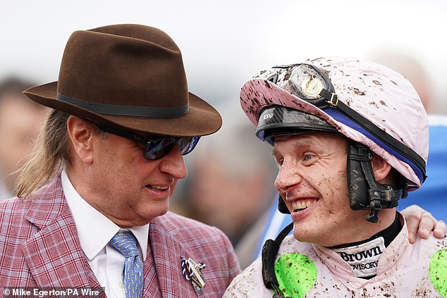 Cheltenham punter Rich Ricci with winning jockey Paul Townend