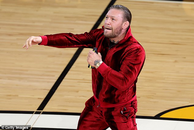 McGregor has said he wants to return to UFC fighting (pictured at the 2023 NBA Finals in Miami)