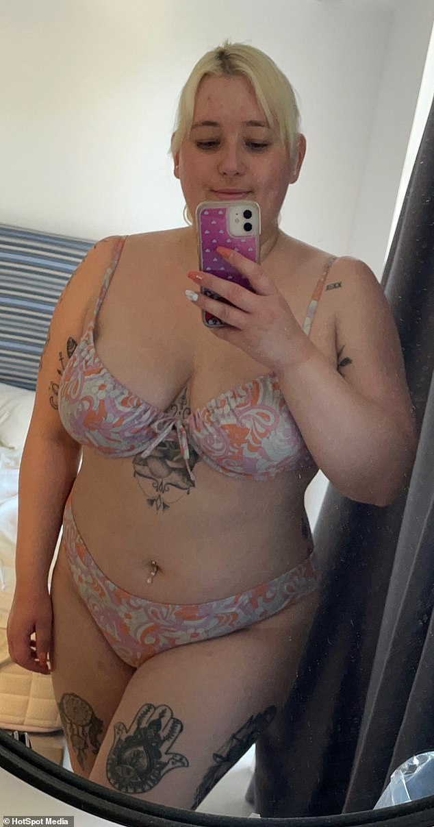 She said she 'hated' her body before she lost weight and thought she looked 'scruffy' in clothes