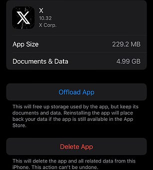 Offloading an app keeps your documents and data associated with it, but temporarily removes the app from your phone.