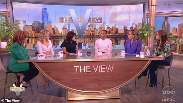 Lemon appeared on The View on Friday to announce the upcoming show, which is still happening via other platforms, where he was consoled about the cancellation