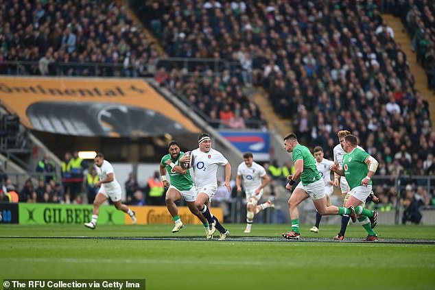 George (pictured on the ball) said it was also the motivation to back up the win against Ireland with another positive result