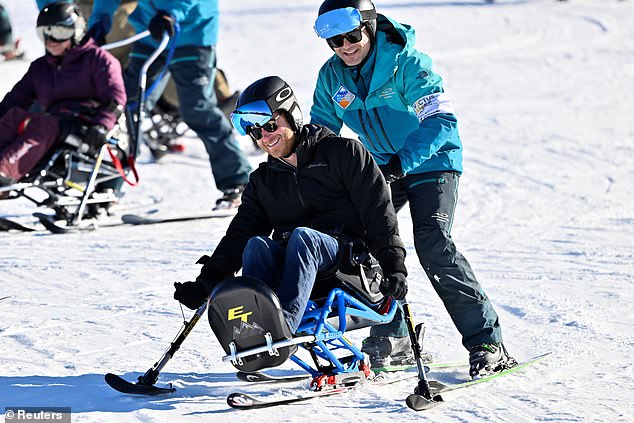 The Duke was recently pictured in Whistler, Canada, trying his hand at 'sit skiing' - a form of downhill sport for disabled athletes - during an Invictus Games preview event