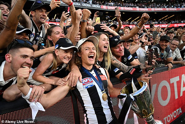 Collingwood supporters can celebrate their premiership again tonight when the flag is unfurled at the MCG