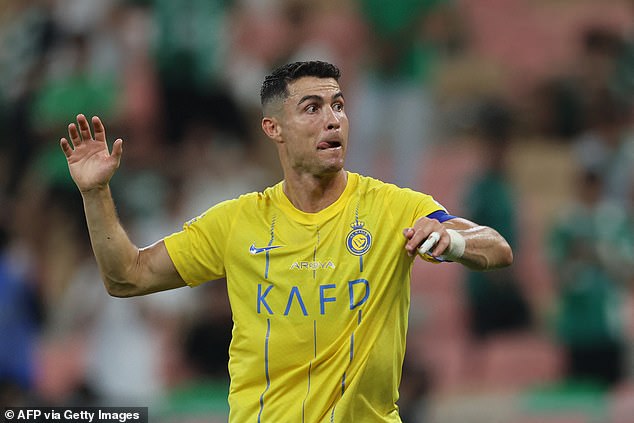 Cristiano Ronaldo converted a penalty to help Al-Nassr win 1-0 - after goals for him and Firmino were ruled out