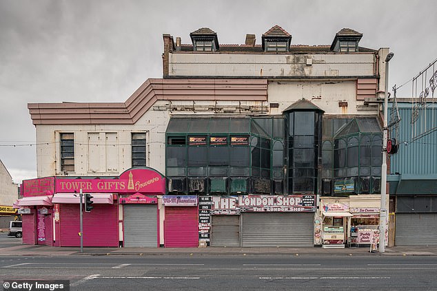 Many shops on the main street and boulevard have closed in recent years (one pictured in 2019).