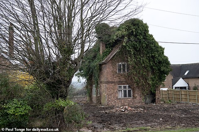 Mr Kemp lived in the property (pictured) from 1974 until shortly before his death in February 2022 and turned it into a haven for wildlife