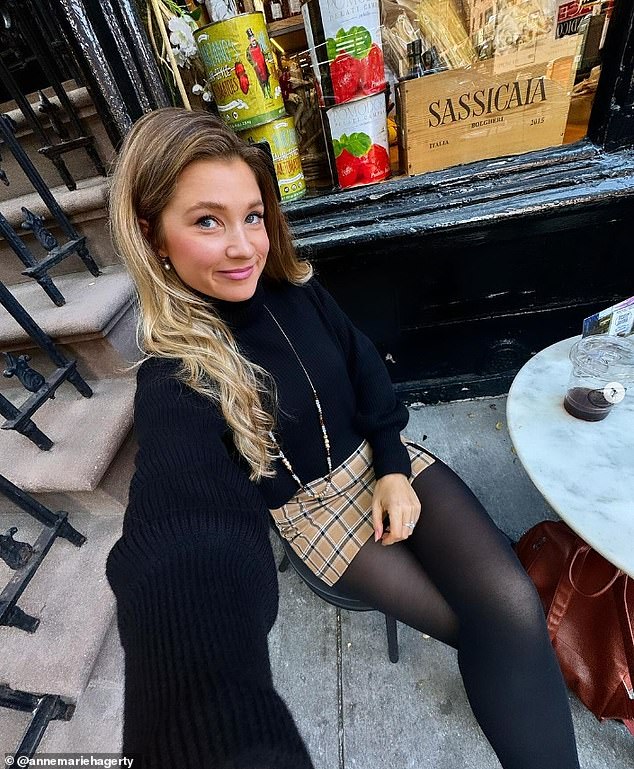 New York is Anne Marie's 'number one' place to find men.  She said that when you are in the city it feels like you are living in a super romantic movie.  She is pictured above in the West Village