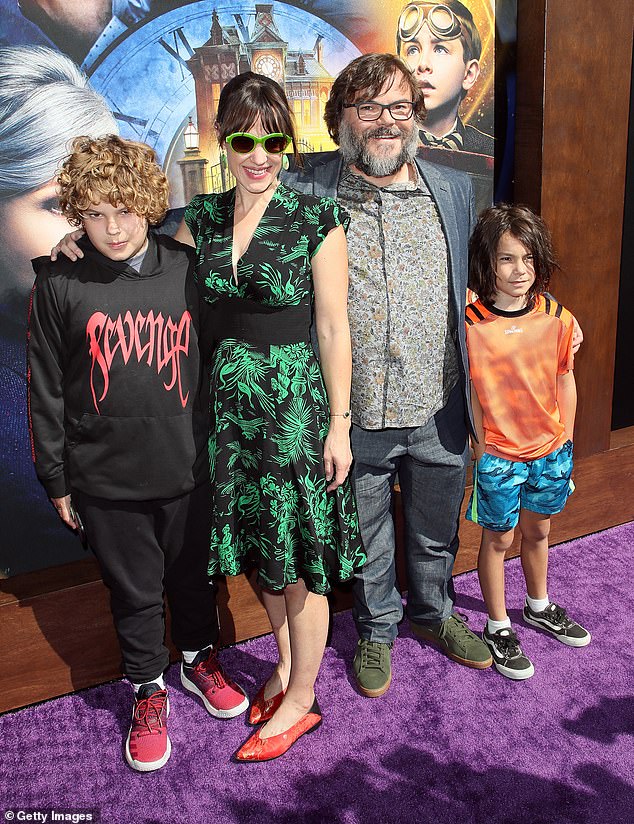 The 54-year-old has two sons, sons Samuel, 17, and Thomas, 15, with his wife Tanya Haden.  All pictured in 2018