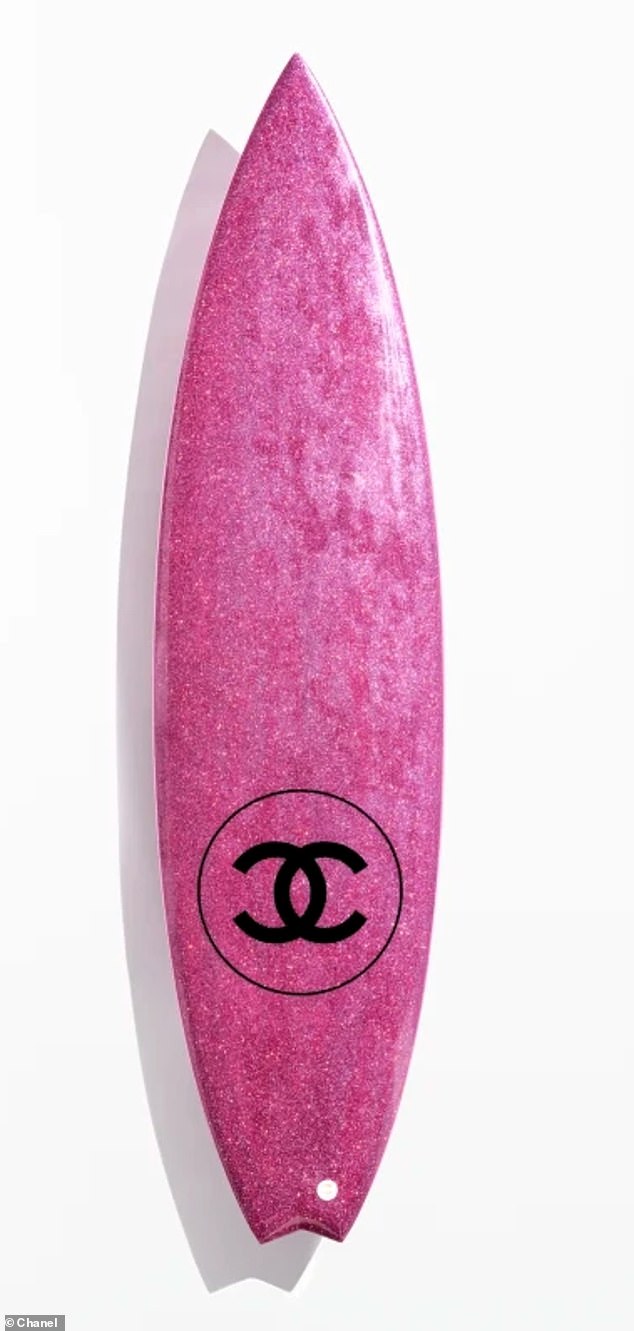 their most recent high-profile purchase is a pink Chanel surfboard from the design house's 2023 cruise collection, which retails for $14,800