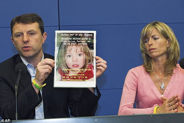 Madeleine's parents, Gerry and Kate McCann, pictured, have campaigned vigorously for information since she disappeared during a family holiday in 2007