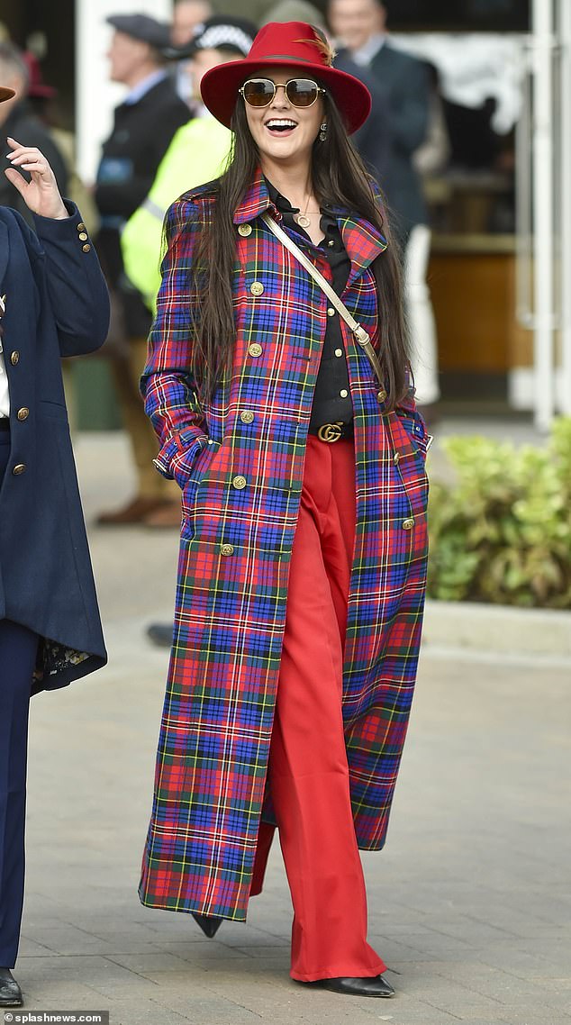 Racegoers pulled out all the stops as they arrived at Cheltenham Racecourse in Gloucestershire today for the third day of the annual festival