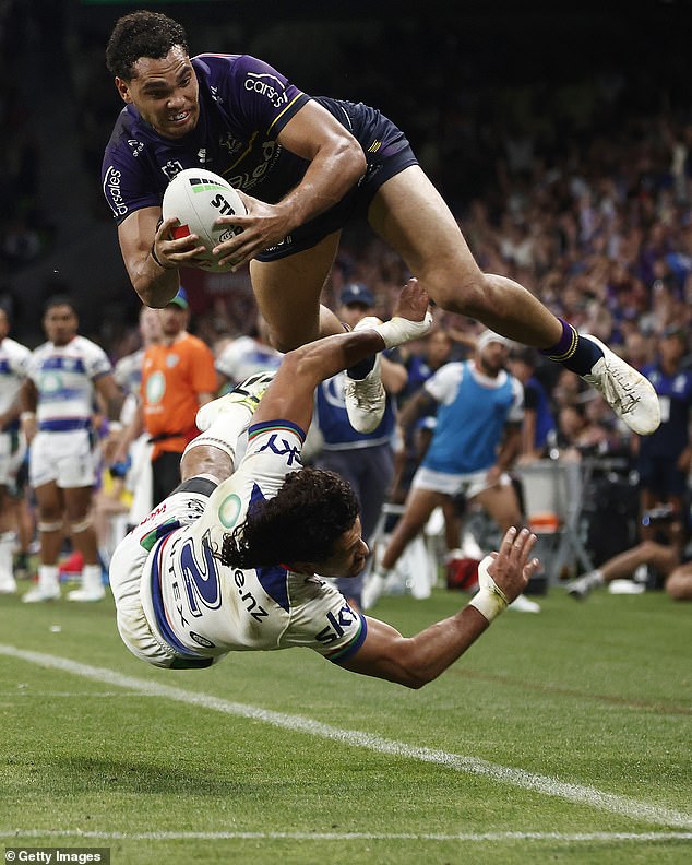 Xavier Coate's stunning try with just 25 seconds before the siren secured the Storm's victory