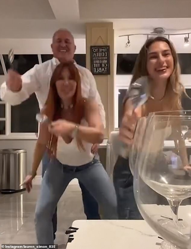 But the fund didn't stop there when Lauren, her new husband and Gigi uploaded a hilarious video of them dancing in their kitchen with a set of spoons