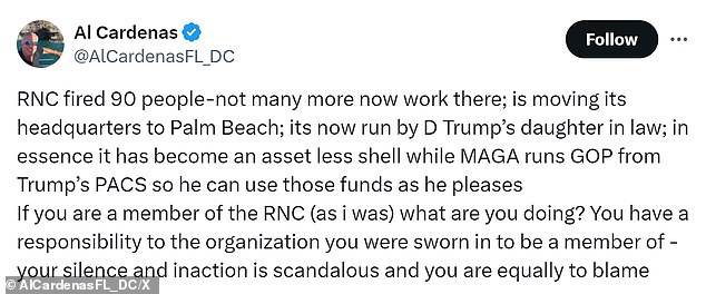 1710652618 147 Floridas former GOP chair compares Trumps Republican National Committee takeover