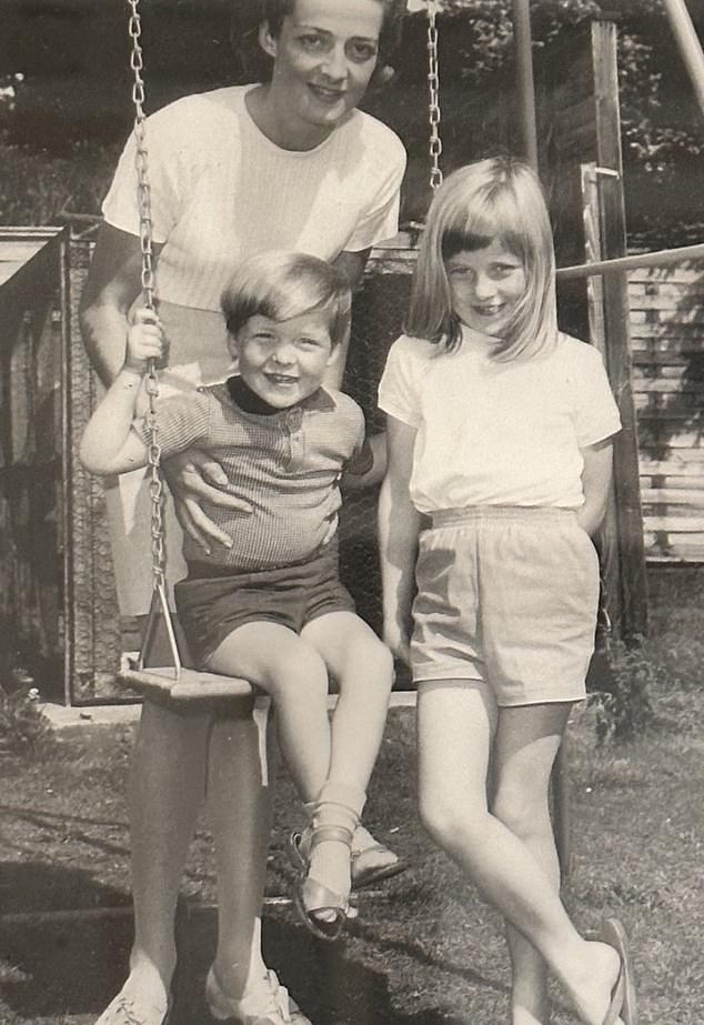 Earl Spencer with Diana and their mother.  In the interview that aired today, he also revealed that his older sisters were loaded with laxatives from another babysitter as punishment