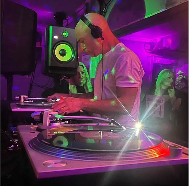 Huggins, 45, is a DJ on Bristol's night scene, playing club shows under the name 'Fuse One'