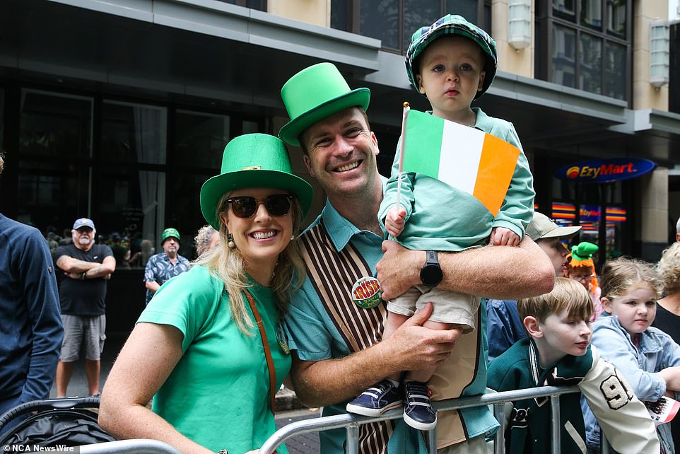 Families were out in droves to celebrate Ireland's national day
