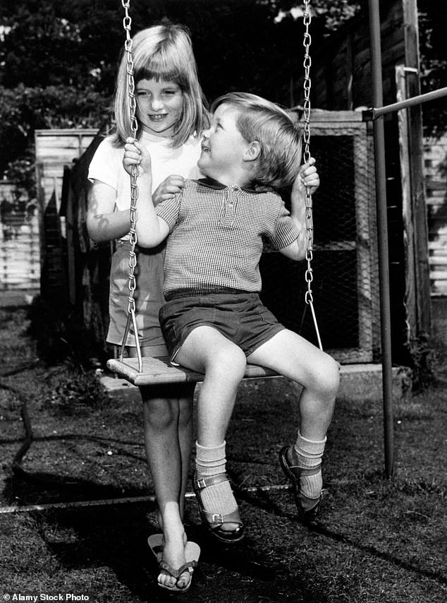 Charles, pictured with Diana in 1967, said 