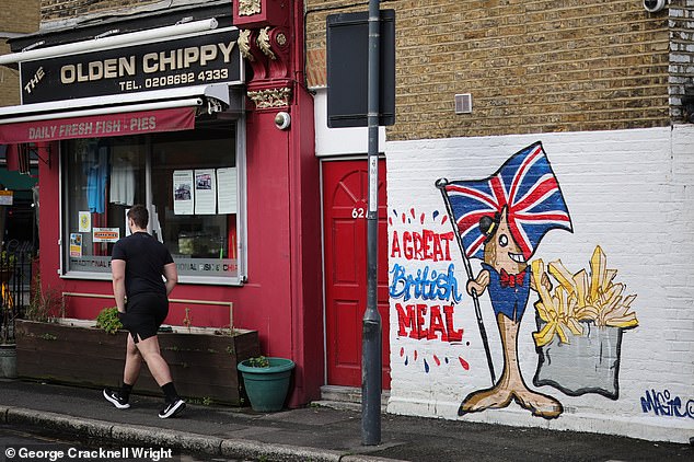 Mr Kanizi paid a local artist £250 to paint the mural, which is a favorite with tourists