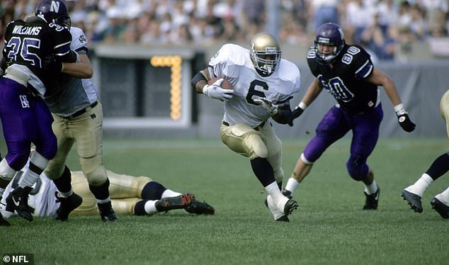 Bettis played three seasons at Notre Dame (1990-92) and was the No. 10 overall pick in 1993