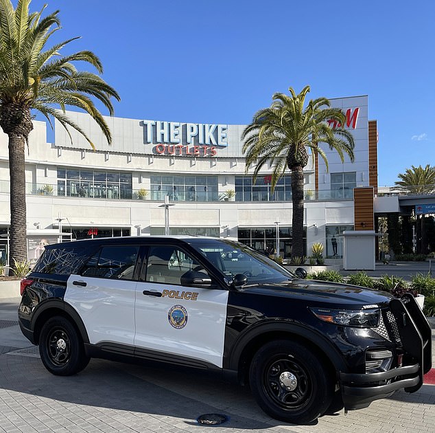 Long Beach officers arrived at the scene at The Pike Outlets well before the brawl