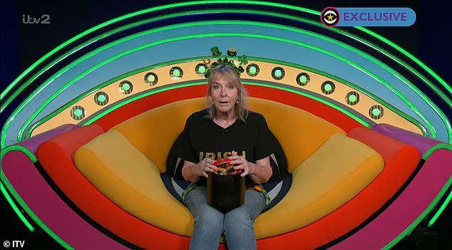 Previously, Fern Britton had been called to the diary room to find a snake with a pot of gold.  She was told to put the snake in the bed of the person she wanted to evict... but it was all a thrill.