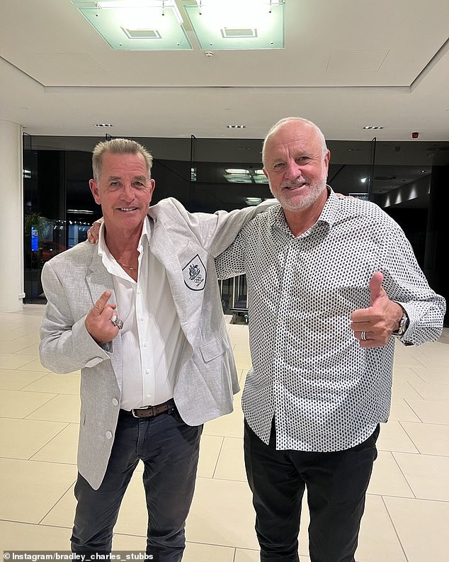 Stubbs (pictured with Socceroos coach Graham Arnold) was criticized when it was revealed he charged up to $5,500 an hour to help Queensland coach Kevin Walters