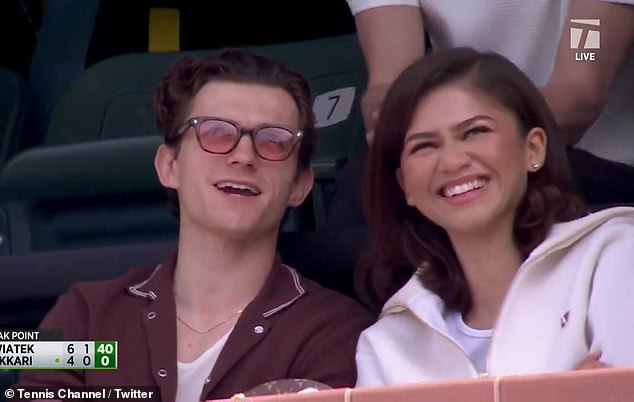 The Emmy-winning actress and the British heartthrob, both 27, cut casual figures as they were spotted at the Women's Final at Indian Wells Tennis Garden in California