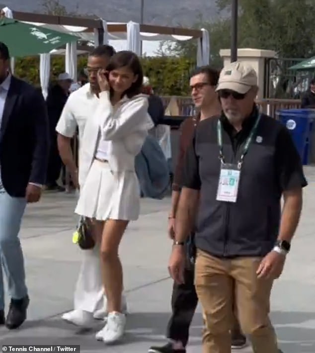 Zendaya looked like she stepped off the set of her upcoming tennis-themed movie