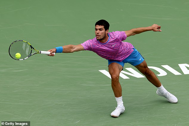 The couple also caught Spain's Carlos Alcaraz against Russia's Daniil Medvedev in the men's final