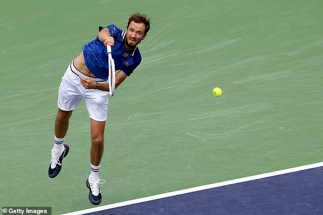 Carlos Alcaraz overcame an early deficit to beat Daniil Medvedev 7-6 (5), 6-1 on Sunday at the BNP Paribas Open in Indian Wells