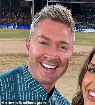 Michael Clarke, 42, has hit back at claims he has had cosmetic injectables following speculation he is using Botox and fillers to maintain his youthful face.  Pictured in 2016 (L) and 2024 (R)