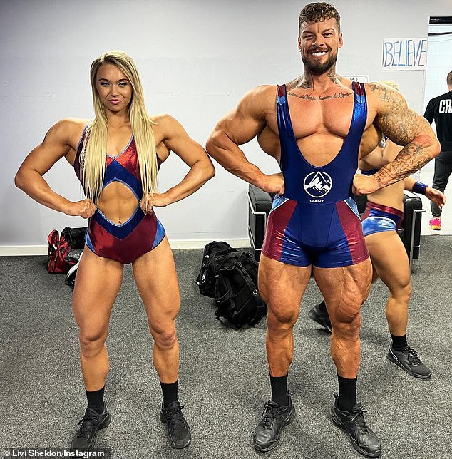 Livi Sheldon told MailOnline she was subjected to cruel taunts growing up about her height, but now as a 6ft 3in bodybuilder she embraces her tall frame