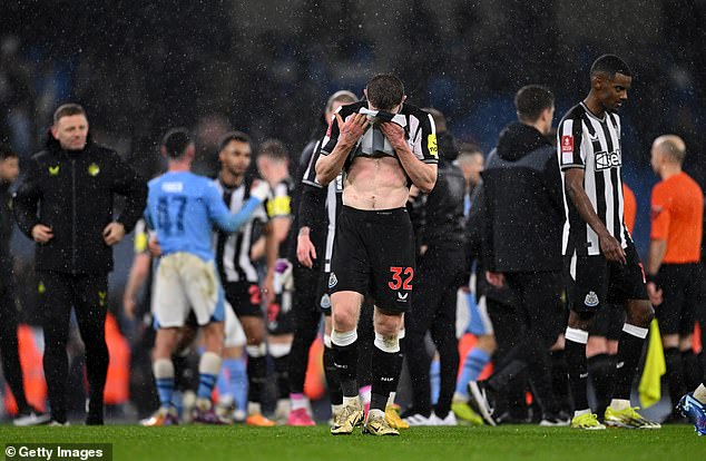 Magpies' hopes of FA Cup glory were dashed in a 2-0 defeat to the defending champions