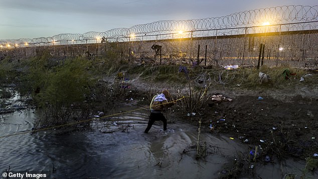 According to CBP figures, a total of about 2,045,838 people illegally crossed the southern border with the US last year.