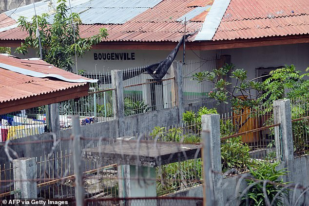 A general view shows the Kerobokan prison in Denpasar on the Indonesian island of Bali