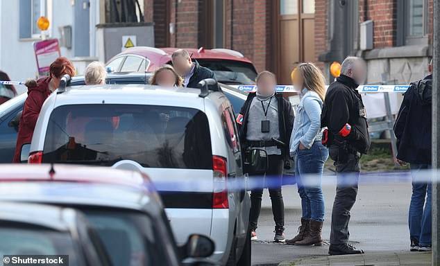 Police cordons were in place at the scene of the fatal shooting on the morning of March 18