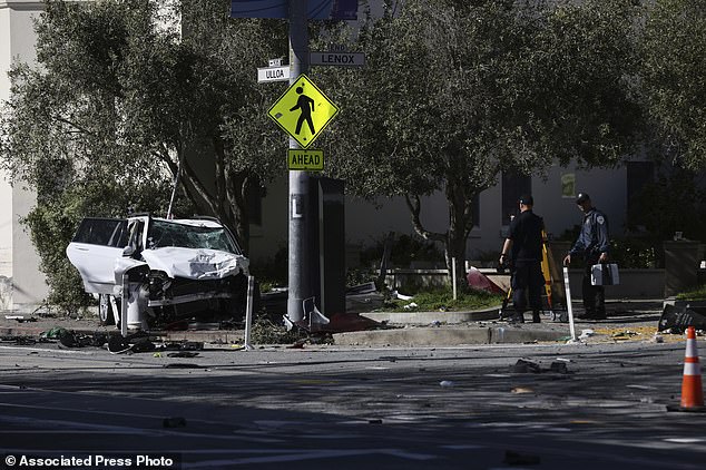 Witnesses said the impact of the crash sent the toddler flying through the air.  Another witness, Nikki Mashburn, told The San Francisco Chronicle that she heard the crash and that it sounded like 