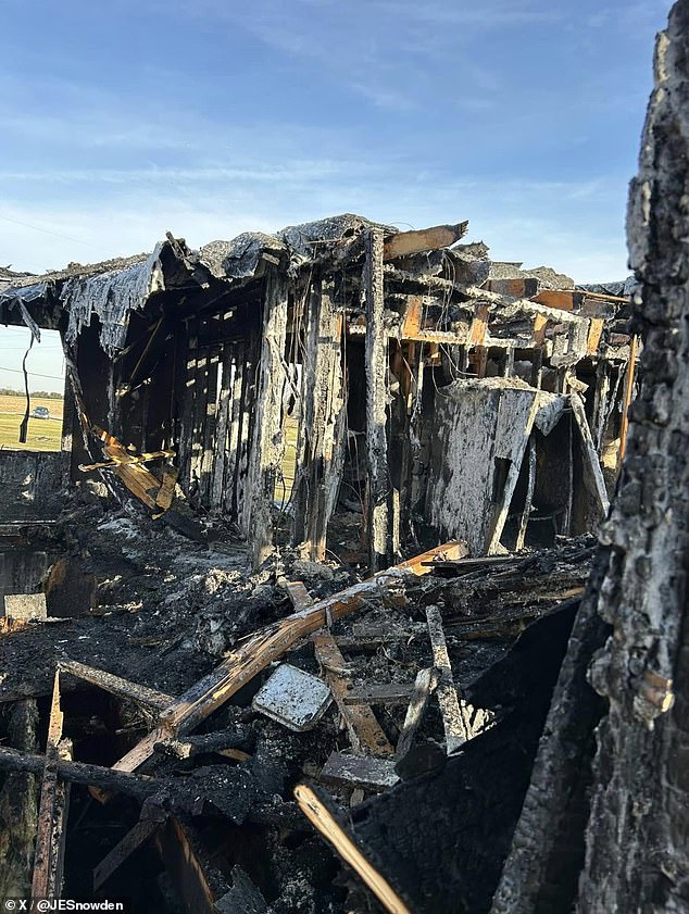 His childhood home in Toledo, Ohio, was completely burned down in the fire