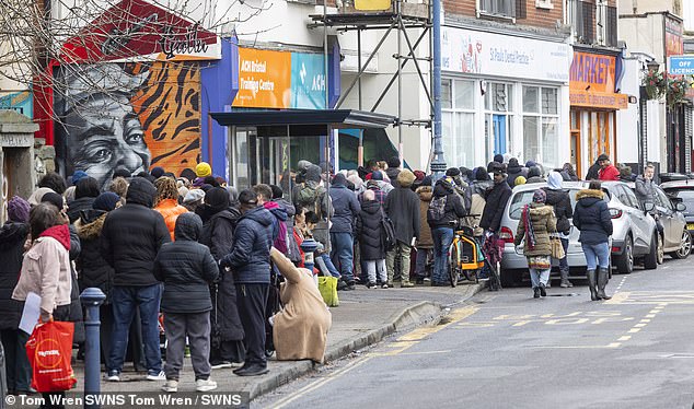 Hundreds of people queued in Bristol after a dentist opened his books to new NHS patients on February 6