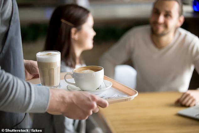 The outraged parents demanded that the waitress be fired for shouting at the children who were running around and almost knocking over a tray full of hot drinks (stock image)