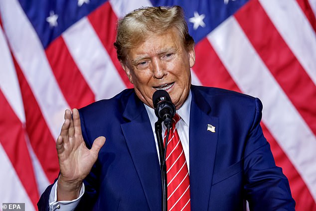 Donald Trump mocked Joe Biden's stutter and dry cough during a rally in Rome, Georgia on Saturday - the first campaign stop after Super Tuesday and President Joe Biden's State of the Union address