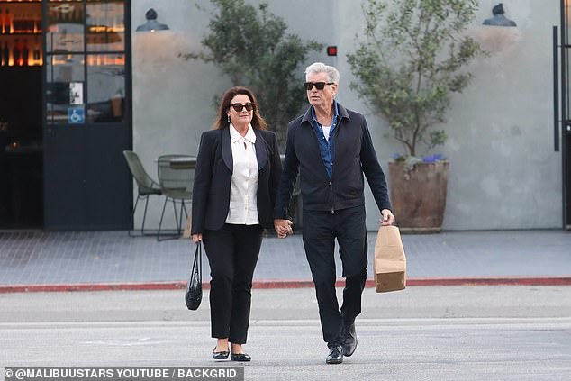 The Goldeneye actor posted a photo of him in the hot springs, a restricted area, during a November visit to Mammoth Terraces, in the northern part of Yellowstone.