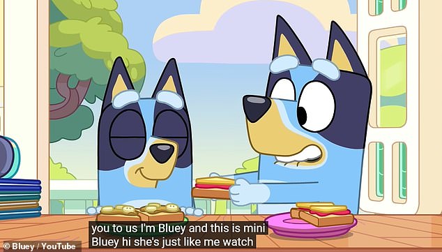 Children aged four to seven improved their reading skills after watching popular children's programs such as Bluey with the subtitles on